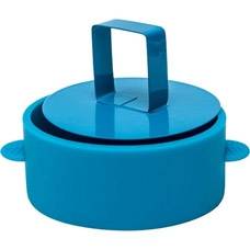 Кольцо для салата "Круг" с прессом, синий