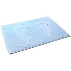Коврик-полотенце для ног голубой