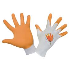 Перчатки для садовых работ оранжевые